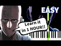 One Punch Man - Sad Theme - EASY Piano tutorial (Synthesia)