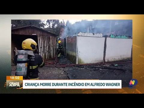 Tragédia em Alfredo Wagner: criança morre em incêndio residencial