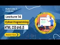 Web Development Fundamentals - HTML CSS and JavaScript Lecture 14