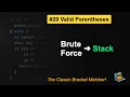 LeetCode Valid Parentheses in Java Brute Force vs Stack - Clean One-Pass Trick FAANG Loves