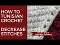 How to Tunisian Crochet Two Together Tss2tog Tss3tog how to decrease in Tunisian crochet