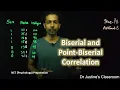 Class 26 Biserial and Point Biserial Correlation NET preparation Dr Justine s Classroom