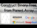 Construct Binary Tree from Parent Array White Board Explaination GeeksForGeeks Tree Hindi