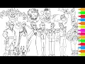 Disney Frozen Elsa Anna Kristoff Sven Olaf Coloring Book Pages