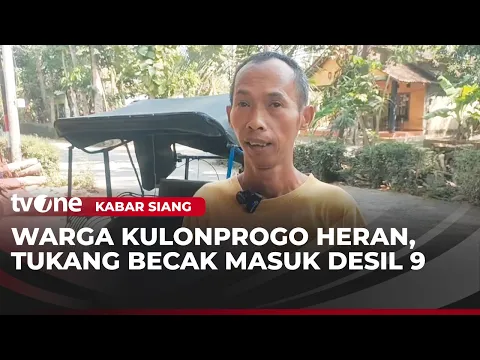 Aneh Tapi Nyata, Tukang Becak Asal Kulonprogo Tercatat di Desil 9