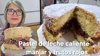 Pastel de leche manjar y frutos rojos SilvanaCocina 