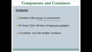 Adv Java session 16 components and containers