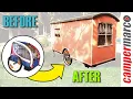Self-built bicycle caravan for just E300 in 3 weeks - is that possible DIY micro camper XPS