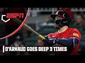 Travis d Arnaud belts 3 HRs for Braves ESPN MLB