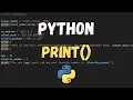 Python print Function Explained for Beginners Episode 1