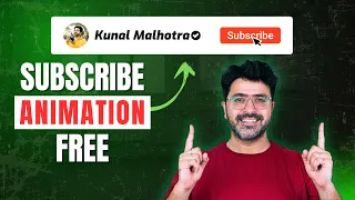 how to make youtube subscribe button animation for free