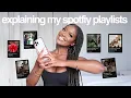 explaining my specific spotify playlists