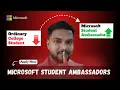 Microsoft Student Ambassador Step by Step By Aman Patel MSA 2025