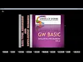 GW BASIC Lecture 9 NUMERIC CONSTANTS