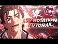 3D Rotation Tutorial After Effects Tutorial AMV