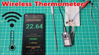 DIY Wireless Cooking Thermometer with NTC Probe and ESP32