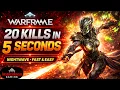 Warframe Nightwave - Kill 20 Enemies in 5 Seconds FAST EASY