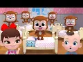 Color Five Little Monkeys Jumping On The Bed English Song Kids Nursery Rhymes Super Lime And Toys