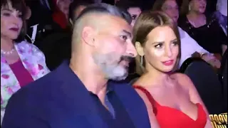 شاهد دلع وفرفشة إيمان العاصي مع ياسر جلال بفستان أحمر مثير 