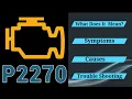 DTC P2270 Overview O2 Sensor Signal Lean Bank 1 Sensor 2