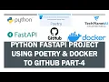 Push Python Fastapi project using Poetry and Docker To Github Deploy using docker - compose