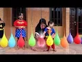 Download Lagu Surprise LOLLIPOP LITTLE PONY \u0026 KINDER JOY EGGS Dalam Balon Air, Finger Family Song