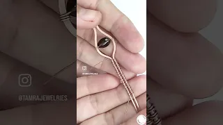 Mini Tutorial How I wire wrap elegant and simple pendant