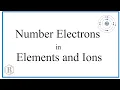 How to Find the Number of Electrons for Elements and Ions
