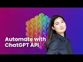 Building Systems with the ChatGPT API A short course from OpenAI and DeepLearning AI