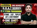 Python Programming Unit-3 STRING LIST TUPLES SET DICTIONARY One Shot GOAT SERIES - SBTE