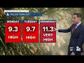 Tree pollen is high in Baltimore