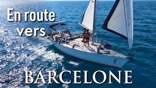 Sous drone / sous voile direction : BARCELONE( VOILIER CORAILLE )
