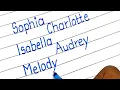 Beautiful Name Writing Print Handwriting Practice