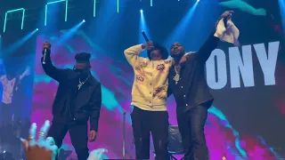 victony stands to perform holy father for the first time at adecadeofdavido watch