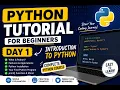 Python Tutorial for Beginners Day 1 Introduction to Python First Program
