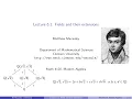 Visual Group Theory Lecture 6 1 Fields and their extensions