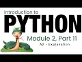Python - Module 2