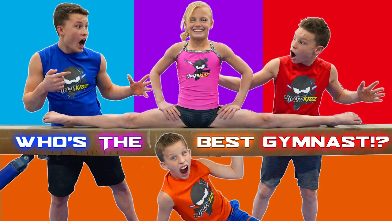 Who is the best at gymnastics? Brothers and Sister Challenge!