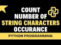 Find occurrence Count number of times a character string Python course