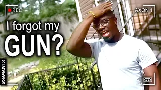 Killer Cop Completely Forgets His Gun At The Crime Scene