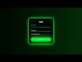Neon Login Form with HTML CSS Step by Step Tutorial