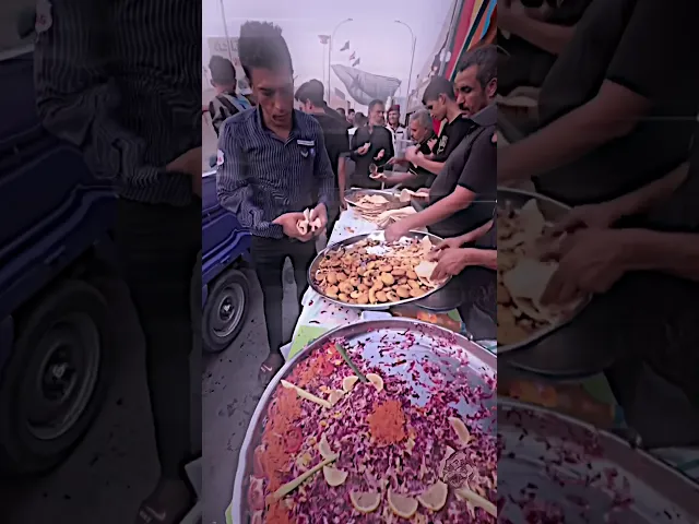 ⁣شاهد كرم العراقيين في زيارة الأربعين وجبات ما لذ وطاب ببركة الإمام الحسين ( ع) #بدون_حقوق ستوريات