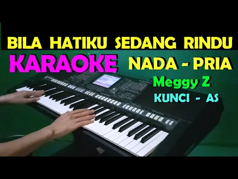 Download MP3 RINDU - Meggy Z | KARAOKE NADA PRIA