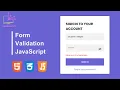 Login Form Validation using Javascript on client side for beginners
