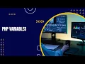 php variables Tutorial in Hindi
