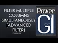 Filter multiple columns simultaneously in Power BI advanced filter