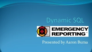 Dynamic SQL - Exec and SP
