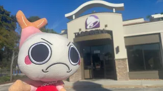 Taking Shrimpo to Taco Bell he hates it