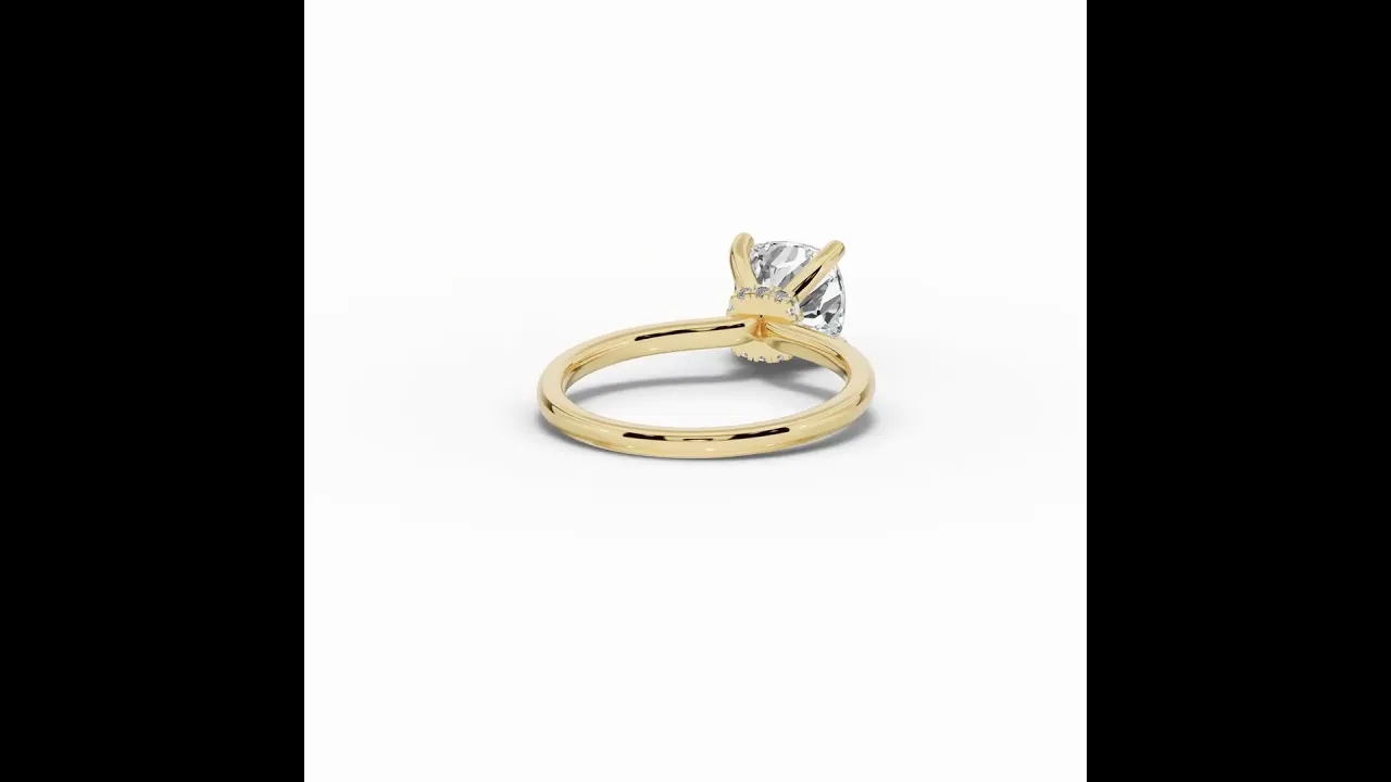 Cushion Tiara Glow Solitaire