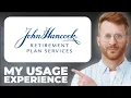 John Hancock Retirement Planner Review - Usage Experience